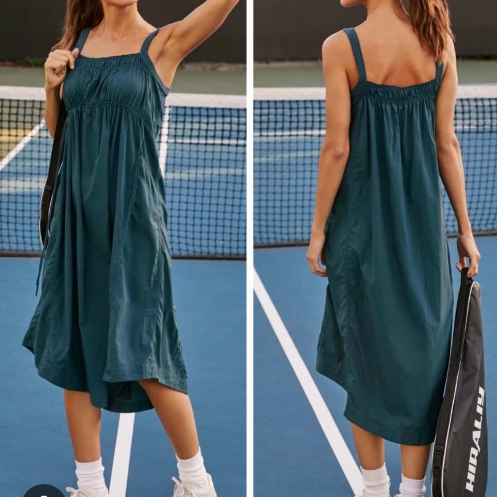 Anthropologie Daily Practice Keeseville Sleeveless‎ Smocked Dress, XS